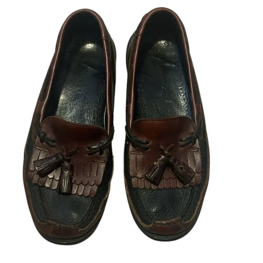 Sperry Men’s Top-Sider Leather Tremont Kiltie Tassel Loafers Shoes Size  8.5